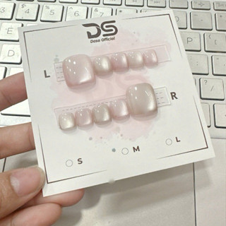 Móng chân giả NGẮN mắt mèo mix màu nail box chân GIÁ RẺ đẹp đơn giản thích hợp đi chơi chụp ảnh (FORM DÀI IB SHOP) MC101