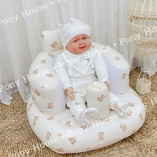 Ghế Hơi Tập Ngồi Cho Bé Chống Ngã Hàng Cao Cấp Phong Cách Hàn Có Thể Gấp Lại Dành Cho Bé Từ 5 Tháng Trở Lên