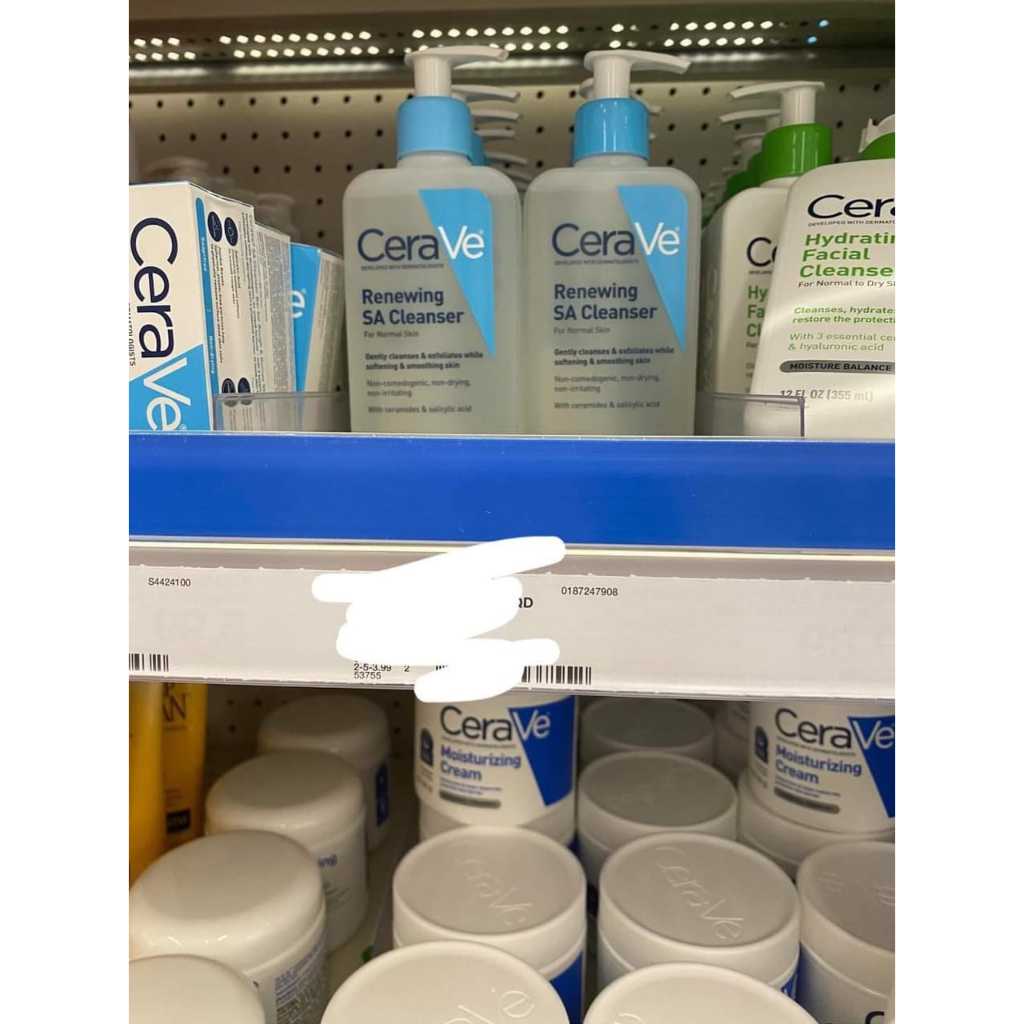 Sữa rửa mặt CeraVe Renewing SA Cleanser dịu nhẹ