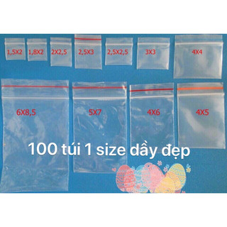túi miết mép 100 cái size 3x3