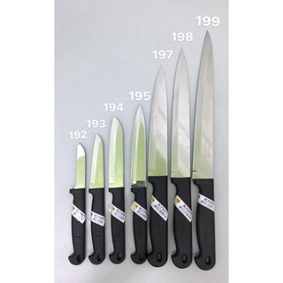 Dao KIWI Thái Lan 199 lưỡi dài 23cm, dao Kiwi Thái Lan cán nhựa đen, cán gỗ, cán nhựa vàng đầy đủ các size siêu sắc lưỡi