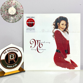  Đĩa Than Mariah Carey - Merry Christmas  Target White Red and Green Splatter Vinyl  