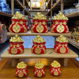 [TẾT 2025- Giá Rẻ Nhất -Loại 1] Hũ Đựng Muối Gạo Tài Lộc - Hũ Đựng Gạo Thỏi Vàng Trang Tr