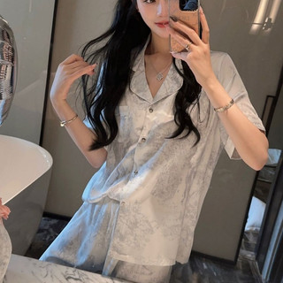 Bộ Lụa Mặc Nhà Pijama Nữ Chất Lụa Cao Cấp Mát Mềm Mịn Elsa Pijama