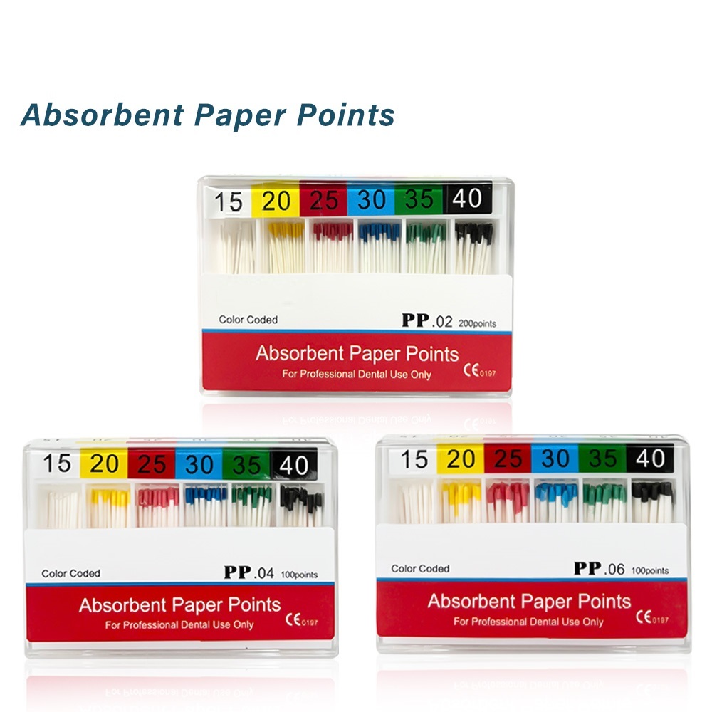 cone giấy máy, Côn giấy tay - cone giấy cho file máy - cone máy gutta cho file máy nội nha