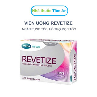 Viên uống REVETIZE hỗ trợ mọc tóc - Hộp 30 viên bổ sung vitamin giảm rụng tóc nuôi dưỡng tóc chắc khỏ 