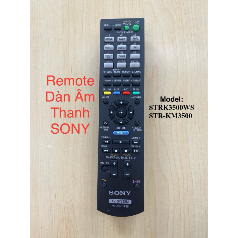 Remote Dàn Âm Thanh SONY, Điều Khiển Dàn Âm Thanh SONY