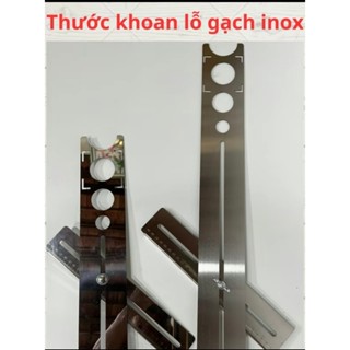 Thước lấy dấu khoan khoét lỗ gạch - Thước 2 đoạn Lấy dấu ống nước 30x40cm , 30x60cm tuỳ chọn size