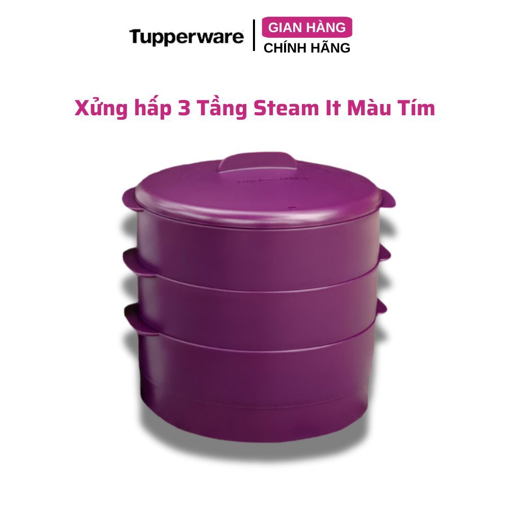 Xửng hấp 3 Tầng Steam It Màu Tím