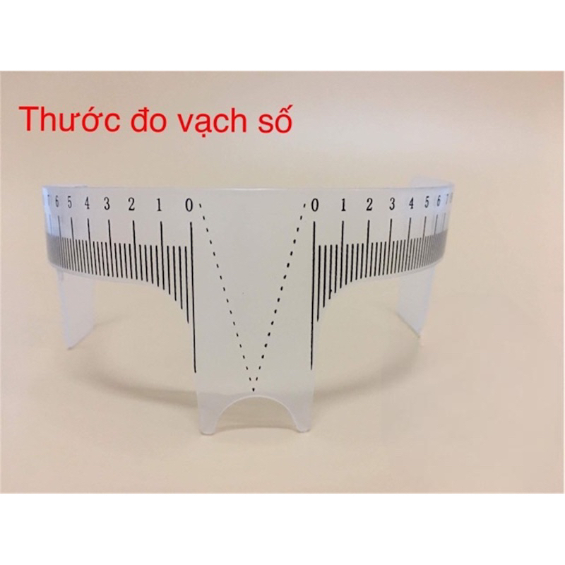 Thước đo lông mày chữ M phun xăm