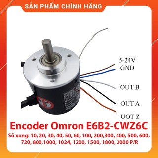 Encoder Omron E6B2-CWZ6C 360 xung (360p/r), nguồn 5-24VDC, Bộ mã hóa vòng quay 360 xung Omron