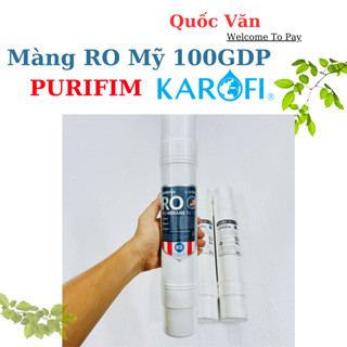 LÕI LỌC NƯỚC SỐ 4 - MÀNG RO PURIFIM KAROFI USA 100 GDP - Màng RO đúc Mỹ