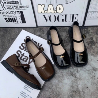 Giày Búp Bê Nữ Mũi Vuông Đế Bệt Tag Min, Giày Mary Jane Cho Nữ - Tiệm nhà KAO