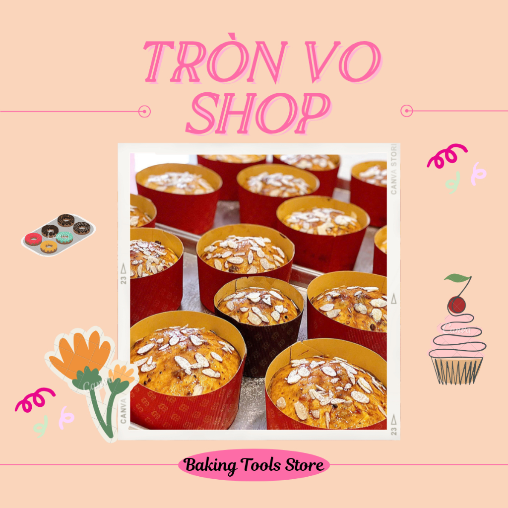 Cup giấy panettone size 6" [set/10c]