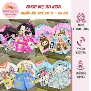 Đồ bộ thun lạnh cho bé gái mặc nhà 3d ngắn tay size đại từ 22 đến 40kg