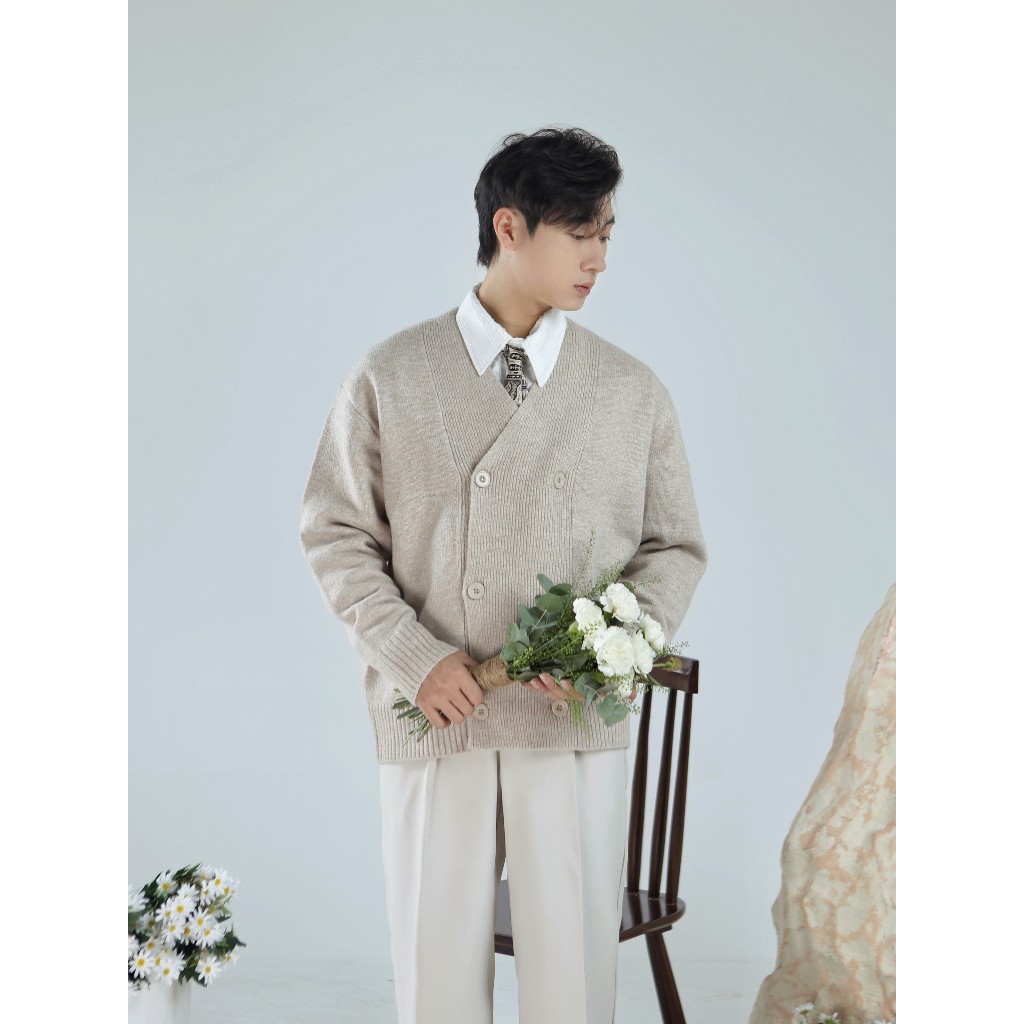 Áo khoác Cardigan len nam phong cách Hàn Quốc - STYLE BY EDEN.