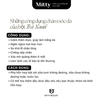𝐁𝐎̣̂𝐓 𝐓𝐑𝐀̀ 𝐗𝐀𝐍𝐇 𝐍𝐆𝐔𝐘𝐄̂𝐍 𝐂𝐇𝐀̂́𝐓 dưỡng trắng da, giảm thâm Mitty Beaute