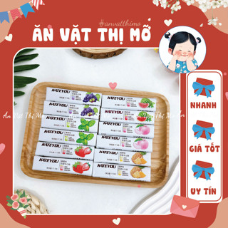  Combo Kẹo sữa chua hoa quả Kate you nội địa Kẹo Mềm Trái Cây Thanh 17G Đồ ăn vặt 