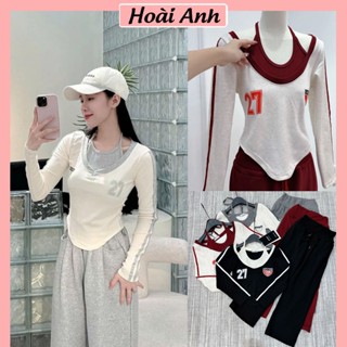 Set Bộ Đồ Nữ Số 27 1986 Tăm Lông Thỏ Áo Cổ Yếm Ôm Body Dài Tay Phối Màu Mix Quần Dài Ống Rộng Hằng Du Mục Freesize