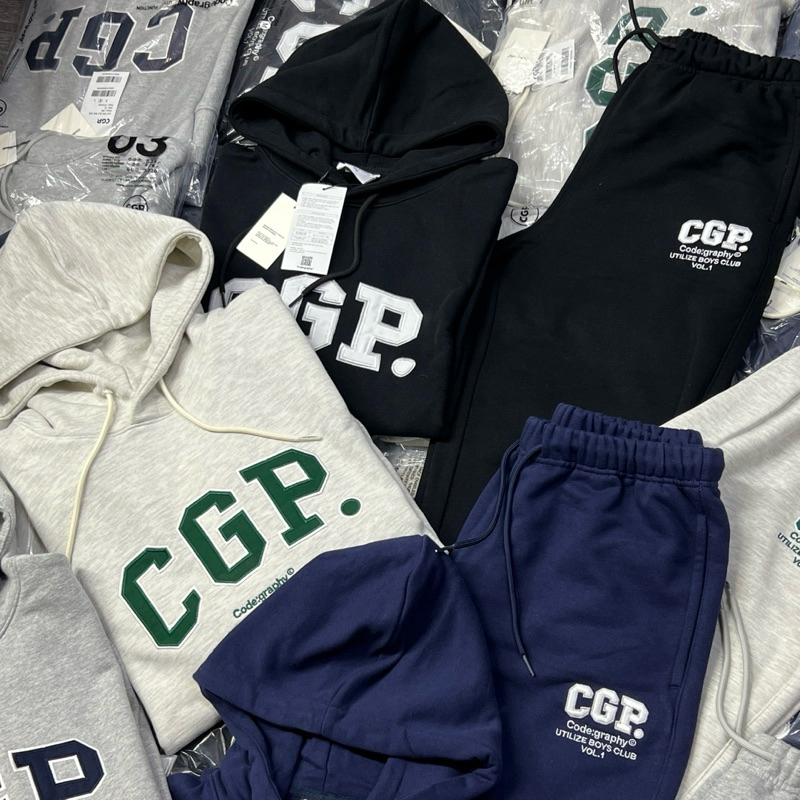 [ AUTH ] Set Code:Graphy Korea Chính Hãng - Set Nỉ Hoodie/ Pants Form Hàn Chính Hãng