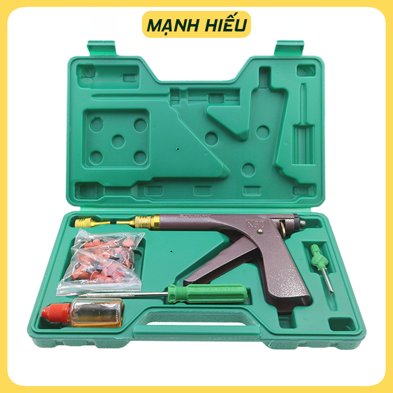 🌟[ Hàng Chính Hãng ] Súng vá lốp không săm Kako, Bộ vá lốp không săm ô tô, xe máy, Súng vá nấm - Hàng Có Sẵn