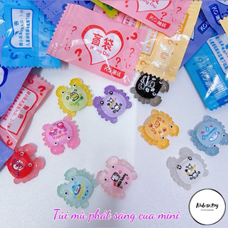   Tự xé  Combo 20 30 50 túi mù phát sáng cua sanrio mini KT 2cm làm đồ chơi quà tặng cho bé trang trí,l 