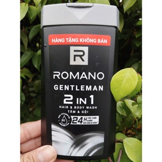 Tắm gội 2 in 1 hương nước hoa Romano Gentleman 150g