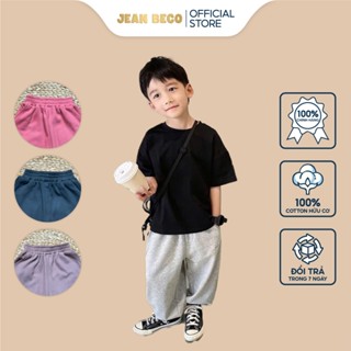  Quần Bomber nỉ JEANBECO dáng chất nỉ BOMBER hàn quốc cho bé trai gái phối áo siêu xinh Size 9-40kg 