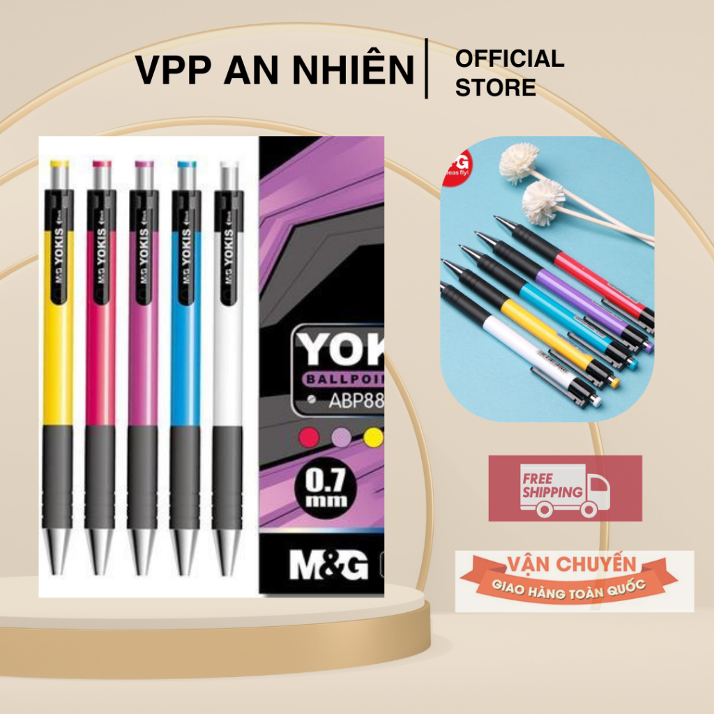 Bút Bi M&G YOKIS Ngòi 0.7mm (1 Cây)