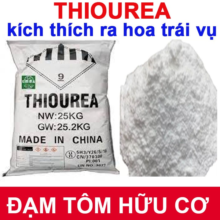 Thiourea (Thio Urê) 99% ra hoa trái vụ (gói 1kg)