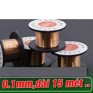 3 Cuộn dây đồng mỏng 0.1mm câu mạch linh kiện