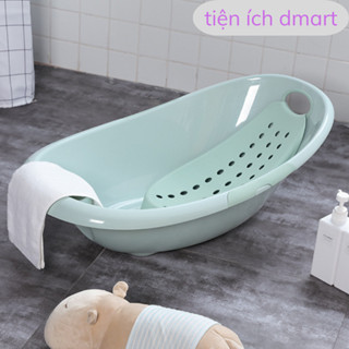  Chậu tắm cho bé hình elip thau tắm nhựa Việt Nhật cao cấp có tựa đỡ đa năng 2202 