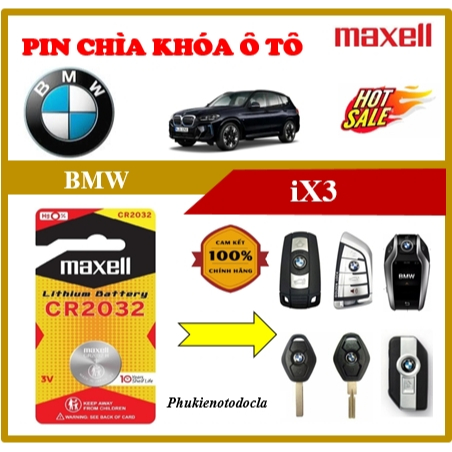 Pin khóa ô tô BMW iX3 hàng chính hãng sản xuất tại Japan 3V Maxcell