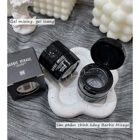 Gel mixing tạo loang vân đá Barbie Mirage