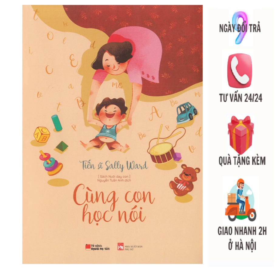 Sách - Cùng Con Học Nói (bìa mềm) tái bản