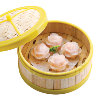 Há cảo (dimsum) hoa hồng 880gr - nhân hải sản siêu ngon từ nhà hàng Bamboo gói 40 viên đẹp mắt, hấp, chiên, thả lẩu