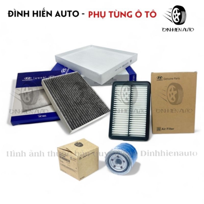 Combo xe Elantra (2016–>2021): Lọc gió động cơ, lọc điều hoà & lọc nhớt (F2000|F2000|35505)