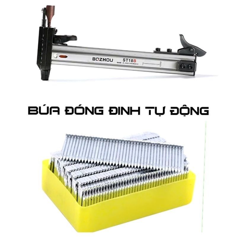 BÚA ĐÓNG ĐINH TỰ ĐỘNG ST18 & HỘP ĐINH