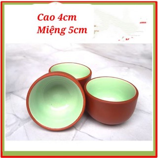 Chén Lòng Xanh đất nung Bát Tràng_Ly uống trà