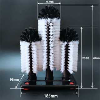 Cọ rửa ly, rửa cốc 3 đầu - 3 Brush Coronet Glass Washer