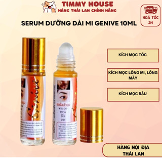 Serum Dưỡng Dài Mi Genive Thái Lan, Kích Mọc Lông Mày, Lông Mi, Mọc Tóc Mọc Râu Nội Địa Thái 10ml
