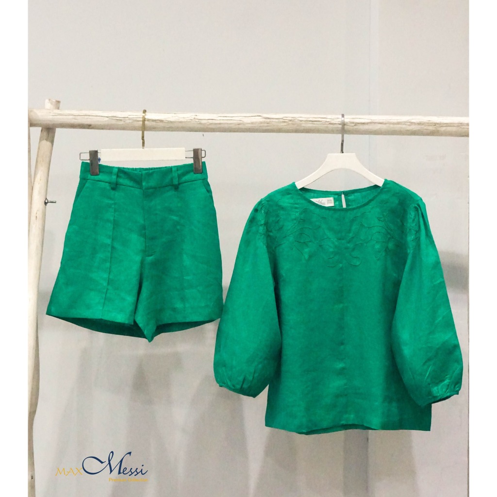 Quần short MaxMessi Premium Collection phối set Hebe lưng tây