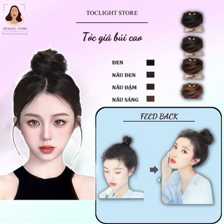   CỦ TỎI  Búi Tóc Giả Búi Tóc Củ Tỏi Búi tóc đuôi gà tây tự nhiên như tóc thật búi tròn hoặc búi rối - 56 