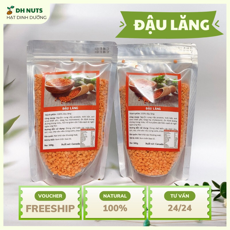 [ 500G] - ĐẬU LĂNG ĐỎ NHẬP KHẨU MỸ