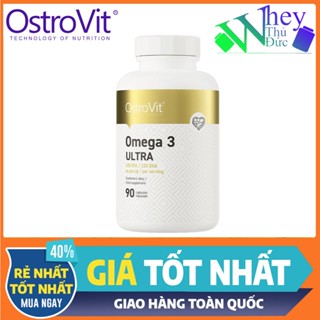 Ostrovit Omega 3 Ultra 90 Viên - Cung cấp dầu cá gấp 1,5 lần dầu cá thường tốt cho tim mạch, tăng trí nhớ