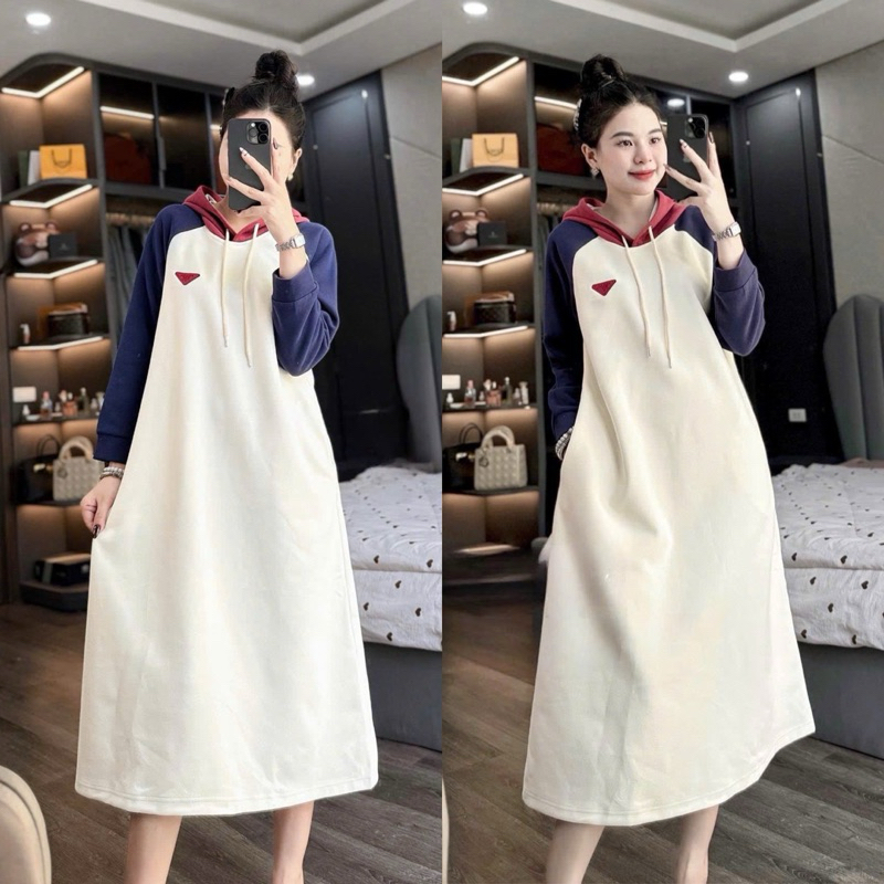 nỉ có mũ dài tay pra.da