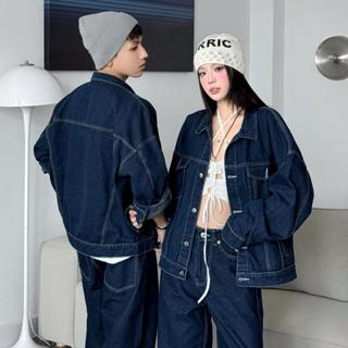 [COMBO] DENIM ON DENIM SET - Set áo jeans chỉ trắng kèm quần nam nữ Whose Studio