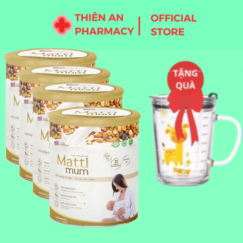 Mua 3 tặng 1 Lon Sữa hạt lợi sữa Matti Mum 100% đạm thực vật cho mẹ sau sinh đạt chứng nhận NON-GMO của Hoa Kỳ