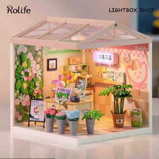 MẪU MỚI Rolife Super Creator của Robotime DW017. Nhà Búp Bê tự làm bằng Nhựa ABS. Mô hình có đèn led.