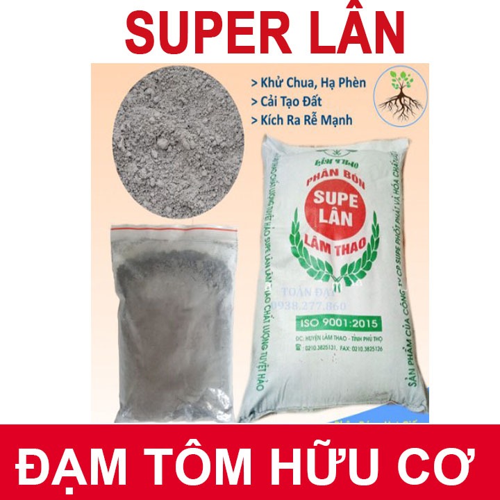 Phân lân - super lân Lâm Thao gói 1kg
